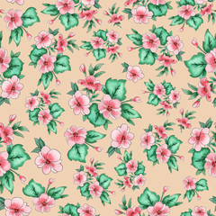 floral seamless wallpaper pattern