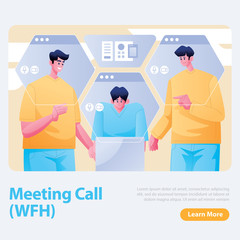 Telecomutting Meeting Work From Home