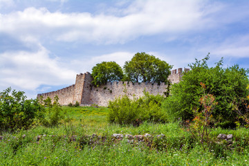 Fototapeta na wymiar Castle of Platamonas, an touristic attraction of central Macedonia