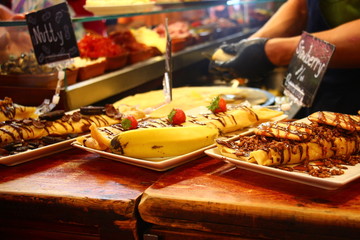 Banane Schokoladen in Barcelona - Mercat de la Boqueria
