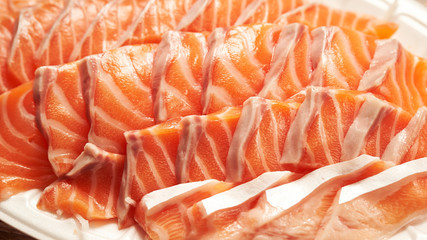 fresh salmon fillet