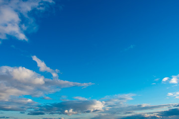 Naklejka na ściany i meble blue sky with Cumulus clouds