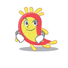 A mascot design of azorhizobium caulinodans having confident gesture