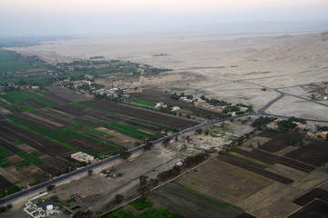 
Balloon landscapes in Egypt at sunrise