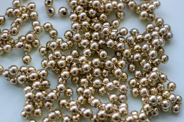 Costume jewelry on a white background. Women's jewelry