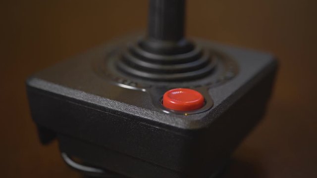 Close-Up Of Atari Video Computer Console Videogame Joystick