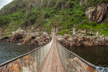 Suspension Bridge im Tsitsikamma Nationalpark an der Garden Route