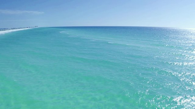 Watching the beauty of the emerald green waters on Florida's coast!