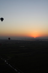 
Balloon landscapes in Egypt at sunrise