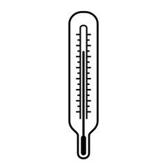 Medical thermometer vector icon