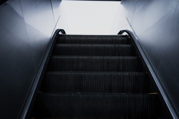 Escalators in the subway station