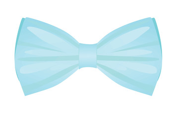 Blue bow tie. vector illustration