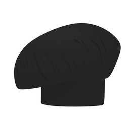 Black chef hat. vector illustration