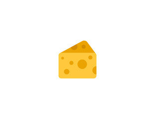 Cheese vector flat icon. Isolated cheese illustration 