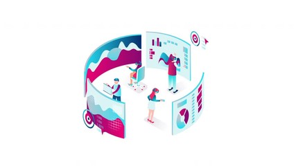Virtual Reality Loop Animation Motion Graphics