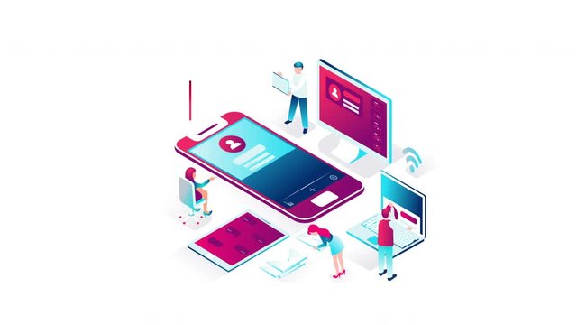 Social Network Loop Animation Motion Graphics