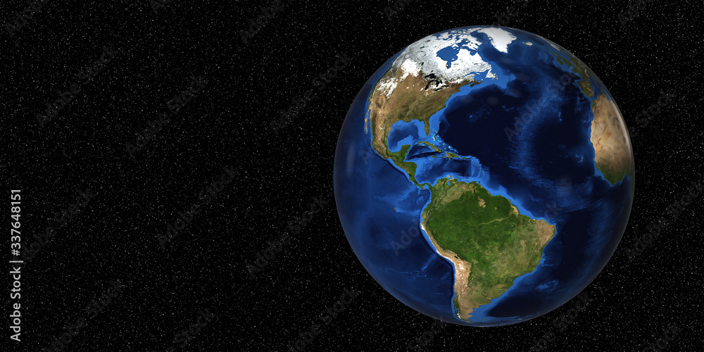 Wall mural planet earth in space