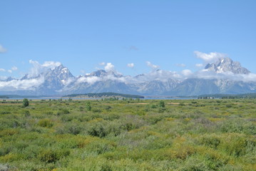 Beautiful mountains and blue sky
