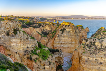 Fototapeta na wymiar Ponta da Piedade in Lagos, Algarve, Portugal