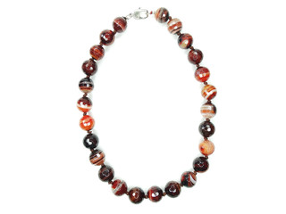 fashion beads necklace jewelry with semigem crystals agate