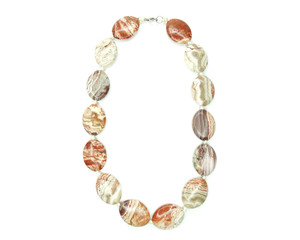fashion beads necklace jewelry with semigem crystals jasper