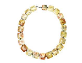 fashion beads necklace jewelry with semigem crystals jasper