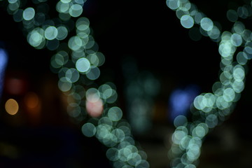 Night city light - bokeh background on this photo,	blur image light from street in night time.