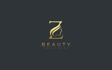 Letter Z Beauty Face Logo Design