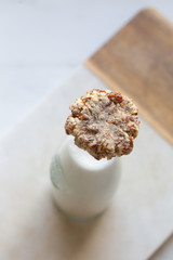 Homemade gluten free vegan almond and dates cookies