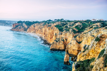 Obraz premium Ponta da Piedade in Lagos, Algarve, Portugal 