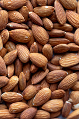 Almond background with copy space