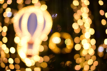 The blur of the lights is a beautiful bokeh at night.