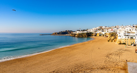Fototapeta na wymiar Albufeira city beach,Algarve