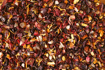 Fruit tea leaf texture