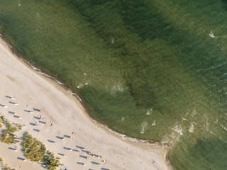 Luftaufnahme vom Meer an der Ostsee