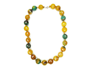 fashion beads necklace jewelry with semigem crystals agate