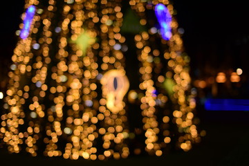 The blur of the lights is a beautiful bokeh at night.