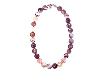 fashion beads necklace jewelry with semigem crystals agate