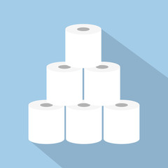 stack of toilet paper icon vector illustration EPS10