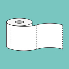 roll of toilet paper icon vector illustration EPS10