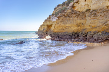 beach near Lagos town, Algarve, Portugal