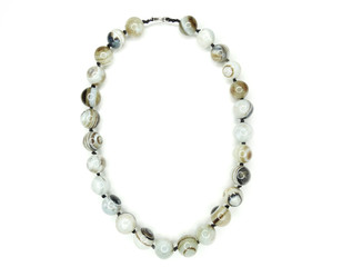 fashion beads necklace jewelry with semigem crystals agate