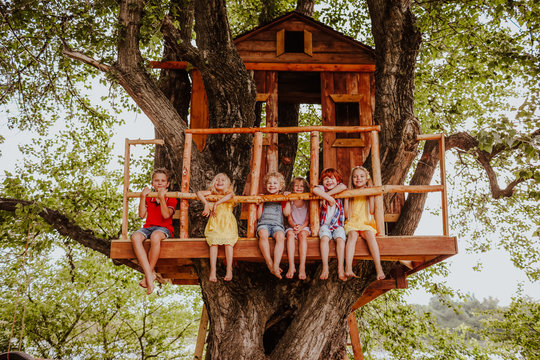 kids in a tree house