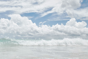 sandy beach by the ocean