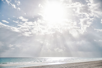 sandy beach by the ocean