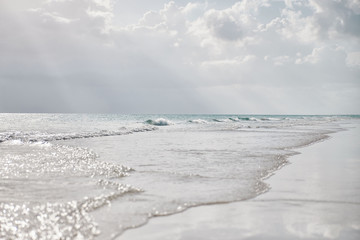 sandy beach by the ocean