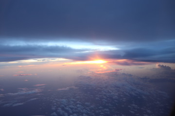 In flight over Vietnam