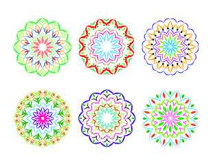 Ethnic ornamental mandala design abstract background
