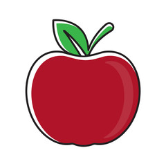 Icon vector illustration for apple