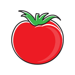 Vector icon illustration for tomatoes.